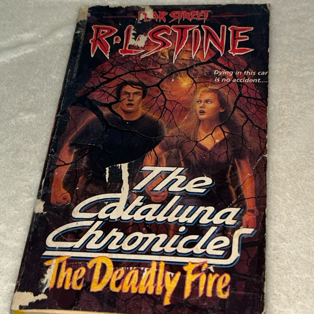 📚BOOK SALE 5 for $20📚 Deadly Fire by R. L. Stine 1995, Vintage *Worn* Paperback